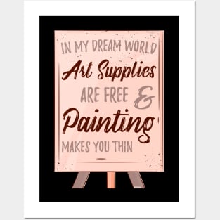 Art Lover Teacher Painter Fine Arts Student Gift Posters and Art